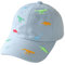 Cappellino da baseball estivo per bambini da 2 a 6 anni, con dinosauro, in cotone, cappello da sole per esterni, regolabile, per ragazzi e ragazze, per golf, sport, anti-UV, Blu, Taglia unica