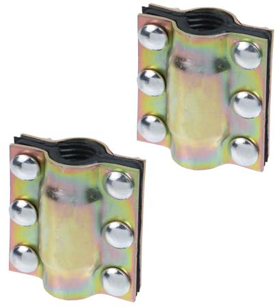 Oedema 2 Stück 2,5 cm Rohr-Reparaturschellen, Außendurchmesser 25 mm, Wasserrohr-Leck-Reparaturschellen-Set für Kunststoff- und Metallrohre