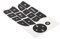 PQAIECXD Auto-Aufkleber Knöpfe Kompatibel Mit Megan Für Clio 2009 2010 2011 Audio Button Repair Decals Sticker Radio CD Aufkleber Reparatur Knopf Schalter