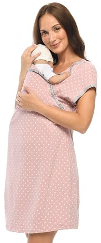 MijaCulture 3 in1 Geburtskleid Stillnachthemd Umstandsnachthemd 4123