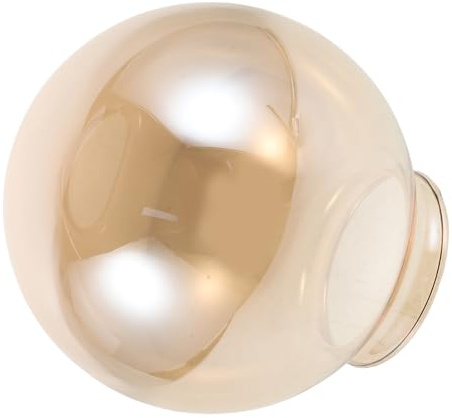 IWOWHERO Pantalla de Globo de Vidrio de 6 para Lámparas de Techo en Dormitorio, Resistente Decoloración y Fácil de Limpiar, Diseño Esférico Moderno y Minimalista