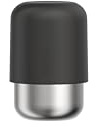 Mepal - Kaffeebecher to go Ellipse - Hält Getränke bis zu 30 Minuten heiß - Doppelwandige Design - Mehrwegbecher - Spülmaschinengeeignet - Nordic black