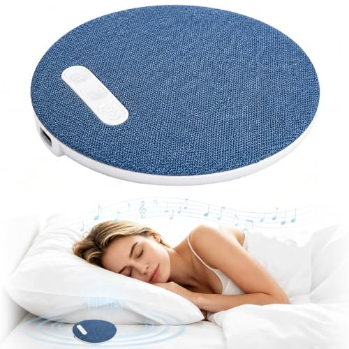 Pipihome Altavoz de Almohada, Mini Altavoz Bluetooth Portatil con Ruido Blanco & Minutero, Conducción ósea Debajo de Altavoces Bluetooth para Dormir para Quienes Duermen de Lado, Pillow Speaker