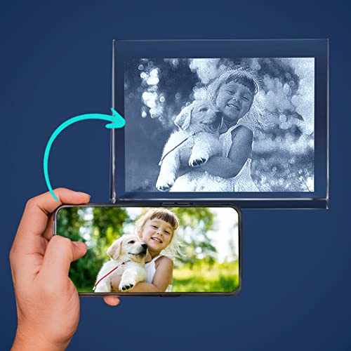 LOOXIS Glasfoto - Ihr eigenes Foto in Viamant Glas gelasert - Foto im Kristallglas als Fotogeschenk (Glasfoto, Gr. M Querformat 100 x 75 x 30mm)