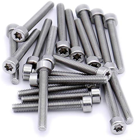 Lot de 20 vis à tête bombée TX M3 (3 mm x 25 mm) en acier inoxydable (A2)