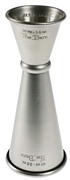 The bars Vintage, Misurino Cocktail, Acciaio Inox, ml 30/60, Made in Italy, Argento, ML-30/60