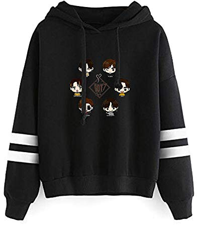 Kapuzenpullover Loose Sweater Brief Bedrucken Hoodies Hip Hop Sweatshirts Freizeit Tops Mit Kordelzug Für Männer und Frauen Jinyoung Yugyeom Youngjae