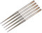 sourcing map Mini Diamante Rebabas Brocas Esmerilado Taladro Tallado Giratoria Herramienta para Vidrio Piedra Cerámica 2,35mm Vástago 2,6mm Cónico 5Uds