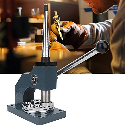 Ringkeilreduzierer, Eisen Professionelle Bank Ringvergrößerer Größe Reparatur Dorn Werkzeug Schmuck Machen Werkzeuge Ring Expander Maschine mit 16 Reduzierformen für Schmuck Größe Einstellwerkzeug