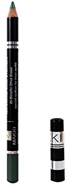 Makki 05 Metallic Olive Green Waterline Kohl Eyeliner - Spezial Kajal für die inneren Augenlider - vitalisierend und wasserfest - empfindliche Augen hypoallergener Eyeliner