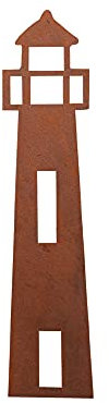 UNUS Gartenstecker Rost Leuchtturm klein
