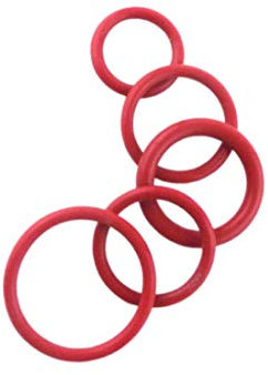 5 Pcs O-ring 50 mm x 60 mm x 5 mm | Silikon - SI Dichtung Gummidichtung Oring 50x5-70 ShA | Verschiedene Größen - Konfigurieren Sie Ihren Kit