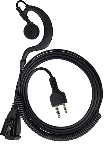 HYS G-förmige weiche Ohrbügel für Icom IC-F24S IC-F31 IC-F3 IC-F4 IC-F3026S IC-4021 Midland 75-501 75-510 75-785 2-poliges tragbares Radio