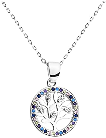 Sofia Milani - Collar para Mujeres en Plata de Ley 925 - con Circonita - Colgante de Árbol de la Vida - 50384