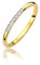 MARKO Damen-Goldring mit 0,035Ct Diamanten, 14 Karat Gold (585) | Goldring inklusive Box | Goldring für Frau (Gelbgold, 60 (19.2))