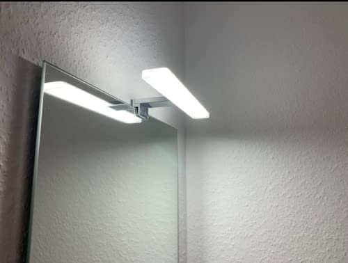 YIQAN IP44 LED miroir de salle de bain lumière 40cm 10W 3000k blanc chaud 880lm pour armoire de salle de bain et miroir installation 3 en 1