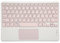 PUSOKEI Clavier Bluetooth sans Fil Ultra Fin avec Pavé Tactile Intégré, Clavier Rechargeable Portable Léger et Ergonomique Silencieux, pour Téléphones Intelligents, Tablettes, Ordinateurs(Rose)