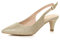 AJVANI Womens Ladies Low Heel 50s Slingback Buckle Pointed Open Back Shoes Size 7 40
