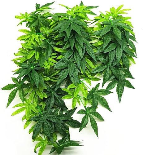 50cm/20in Aquarium Decorations Plants Artificial Fake Plastic Water Grass Plants for Fish Tank Aquarium Decor Artificial Hanging Plants 20INCH