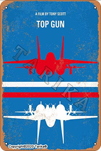 A Film My Tony Scott Top Gun Vintage Look 20 x 30 cm Eisen Dekoration Kunst Schild für Zuhause Küche Bad Bauernhof Garten Garage inspirierende Zitate Wanddekoration