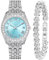 CIVO Damenuhr Silber Edelstahl Analog Armbanduhr Damen Wasserdicht Klassisch Elegante Kleid Damen Uhr Quarz Minimalistische Leuchtend Geschenkset fur Frauen