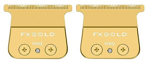 BESTBOMG FX707Z Ersatzklingen für BaBylissPRO FX787 & FX726 Rasenmäher Ersatzklingen DLC kompatibel mit BaByliss Rasenmäher Klingen Schwarz (FX707Z-2)