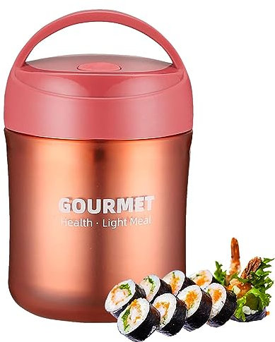 Zankie 500ml Insulated Soup Container - Adults & Kids Hot Food Flask, Thermo Bowl Lunch Box