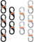 TNSLAND Doppelkarabiner Mini Karabiner, 10 Stück S Karabiner Klein Outdoor Camping Karabinerhaken Klein, Anti Diebstahl & Drop Karabiner Mini aus Edelstahl, Karabiner Schlüsselanhänger für Rucksack