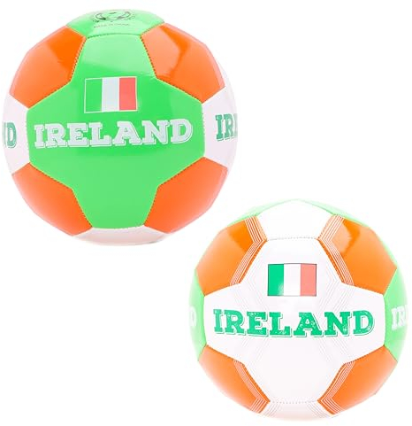 Toyland® Irlande Ballon de Football sur Le thème du Pays (8 kg/Taille 5) – Euros et Coupe du Monde – Jouets d'extérieur – 14 Styles Disponibles – (Irlande)