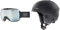uvex downhill 2100 CV planet Skibrille für Damen und Herren konstraststeigernd beschlagfrei black/white-green & ultra Skihelm für Damen und Herren individuelle Größenanpassung optimierte Belüftung