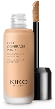 KIKO Milano Full Coverage 2-In-1 Foundation & Concealer 31 R60, 2-In-1-Foundation Mit Concealer, Hohe Deckkraft