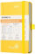 POPRUN Kalender 2025 Tagesplaner Hardcover 16 x 10,5 cm, Tageskalender A6 1 Tag 1 Seite (Montag - Sonntag), Terminplaner (Jan.2025-Dez.2025) mit Stiftschlaufe - Hellgelb
