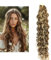 Larafona Hair Tape Extensions Echthaar Lockig, Blond Haarverlängerungen Highlights Braun, Wellig Remy Haar mit Band P4/27# 20pcs, 50g 14inch/35cm