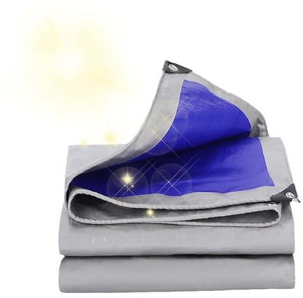Étanche Bache de Protection 4x7m, Bâche de Protection avec Oeillets, Couverture de Feuille de Bâche, Utilisation Polyvalente, pour Camions, Bateaux, Usage Polyvalent