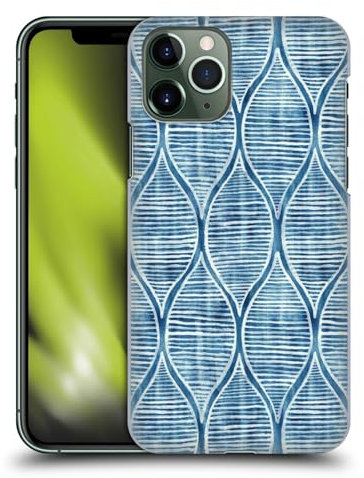 Head Case Designs Offizielle Micklyn Le Feuvre Handbemaltes Blau Weißes Muster Flora Und Fauna Harte Rueckseiten Handyhülle Hülle Huelle kompatibel mit Apple iPhone 11 Pro