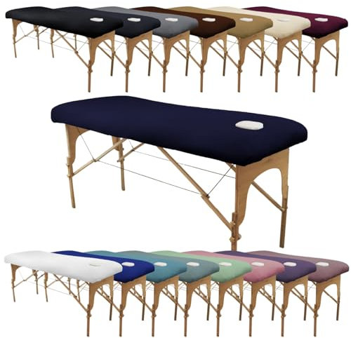 Vivezen - Drap housse de protection en éponge pour table de massage - Plusieurs coloris