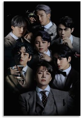HKLOPUY BTS Bangtan Boys Poster, dekoratives Gemälde, Leinwand, Wandposter und Kunstdruck, moderne Familienschlafzimmer-Dekoration, Poster, 20 x 30 cm