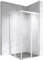 Moments of Glass Duschkabine Kaylee mit Schiebetüren 90x90 cm Höhe 195 cm – Eckduschkabine Weiß, 6 mm durchsichtiges Nano ESG-Sicherheitsglas, hochwertiges Rollsystem, beidseitig montierbar