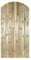 Castle Wooden Bow Top Garden Gates Tongue & Groove Arch Arched Wood Timber (1050mm Wide x 1800mm High CA44)