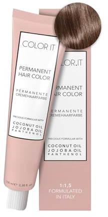 COLOR.IT by BM - Permanente Haarfarbe in Salonqualität, 100ml (6.34 Dunkelblond Gold Kupfer, 1er Pack)