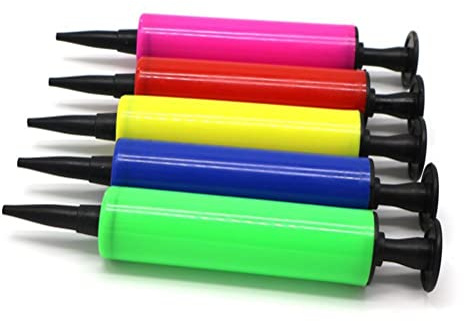Fdit Mini Hand Push Small Inflator, Balloon Accessories, Multifunctional Air Pump, Party Supplies, for Swimming Arm Bands, Air Cushions, Random Color Selection