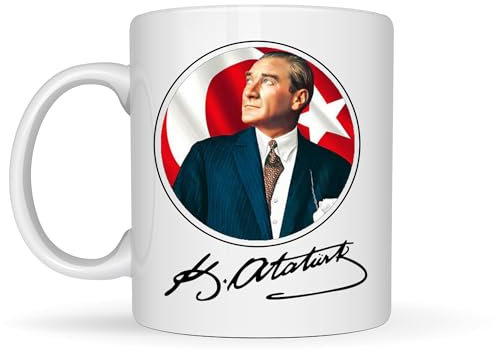 Mustafa Kemal Atatürk Kaffee Tasse Türkiye Kahve Kupa Bardak (Atatürk.02)