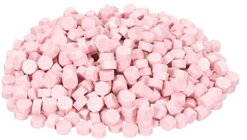 PATIKIL 520 Stück Siegelwachskugeln Wachs Siegelstempel Briefumschlag Pink
