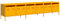 vidaXL Mobile TV Giallo Senape 202x39x43,5cm Acciaio Laminato a Freddo, Supporto TV, Mobile HiFi, consolle TV, credenza TV