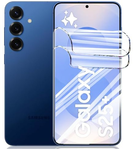 [2 pcs] Films de Protection d'écran en Hydrogel pour Samsung Galaxy S25 Plus/ S25+ 5G, [HD] Film de Protection en Transparent TPU Souple [Pas de Verre Trempé]