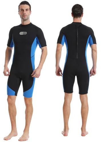 Gimilife Combinaisons de Plongée pour Homme et Femme, Combinaison Plongée Homme Shorty 3MM/ FullWetsuit Néoprène Femme pour Rester au Chaud dans l'eau Froide Lors de Plongée, Ssurf, Snorkeling
