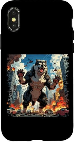 Kaiju Japanisches Monster Anime Manga Hund Hülle für iPhone X/XS