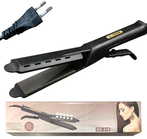 Glätteisen Für Haare | Mit Temperaturregelung,Hitzebeständige Kamm Anti-Frizz 4-Stufen Temperaturregelung Schonendes Styling Schnellaufheizend Für Frauen & Teenager Reise