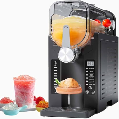 ZenSeFarin Profi Slush & Smoothie Machine - 1,6 L Hochleistungsmixer, Eisfreies Mixen,6 Programme (Cocktails/Slushies/Milkshakes),EIN-Tasten-Reinigung Für Slush,EIS-Cocktails,Frappé,Milchshakes