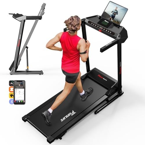 Laufband für Zuhause klappbar– Fitnessgerät mit 3 Stufen Steigung, leiser 2,5PS Motor, große Lauffläche, App-Steuerung & Bluetooth, Herzfrequenzmessung, platzsparend, bis 120 kg–FunLife F60